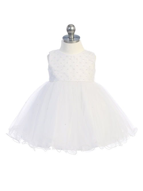 Baby Girl Sleeveless Criss Cross Beaded Bodice Dress by TIPTOP KIDS - AS5782S - Bild 2