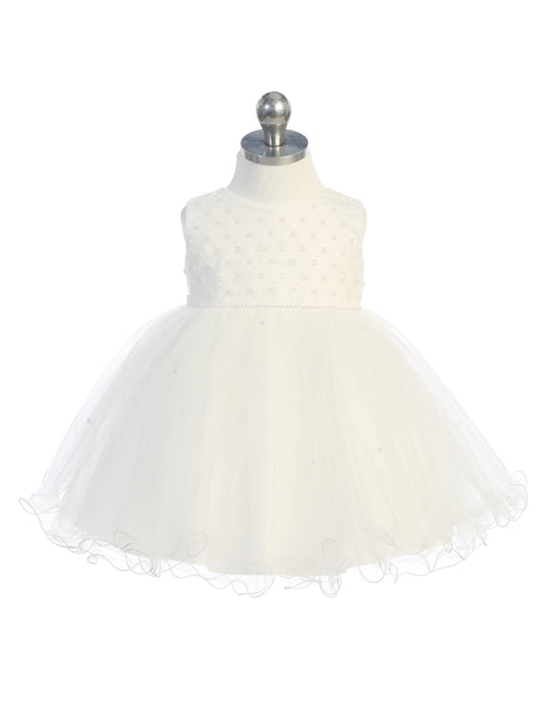 Baby Girl Sleeveless Criss Cross Beaded Bodice Dress by TIPTOP KIDS - AS5782S - Bild 3
