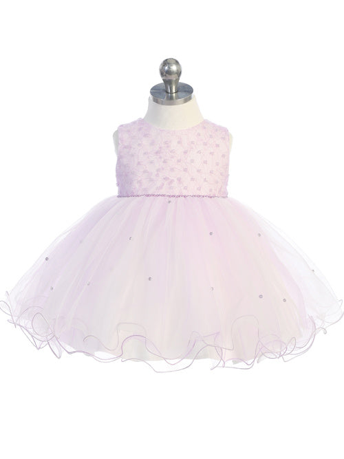 Baby Girl Sleeveless Criss Cross Beaded Bodice Dress by TIPTOP KIDS - AS5782S - Bild 7