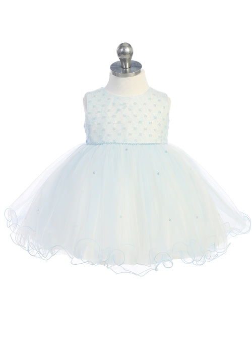 Baby Girl Sleeveless Criss Cross Beaded Bodice Dress by TIPTOP KIDS - AS5782S - Bild 5