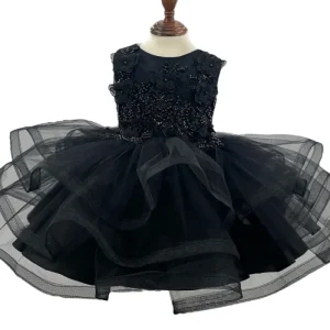 Butterfly Sequin Layered Tulle Baby Dress by Cinderella Couture USA AS9149B