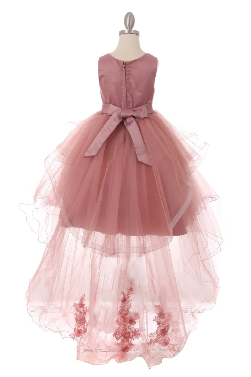 Sequin Pearl Beaded Tulle Girl Party Dress by Cinderella Couture USA AS9056 - Bild 7