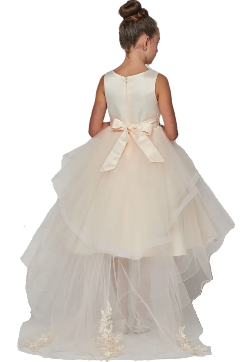 Sequin Pearl Beaded Tulle Girl Party Dress by Cinderella Couture USA AS9056 - Bild 3