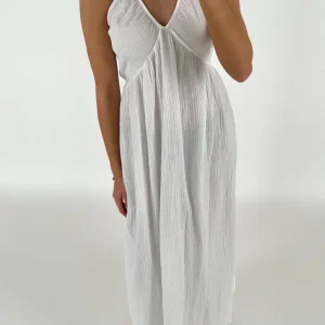 COLETTE maxi klänning, vit