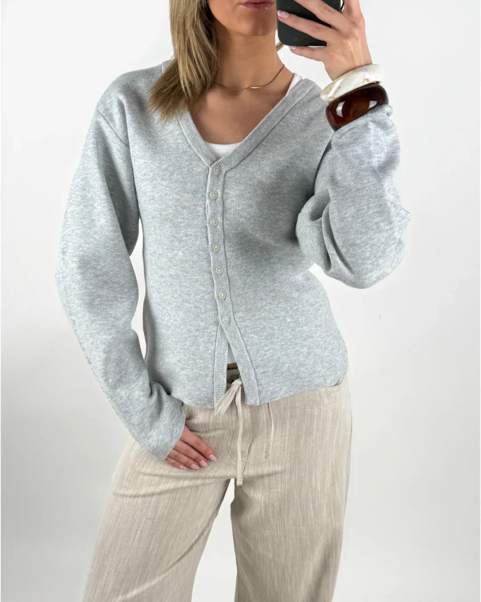 DIANA cardigan, grå