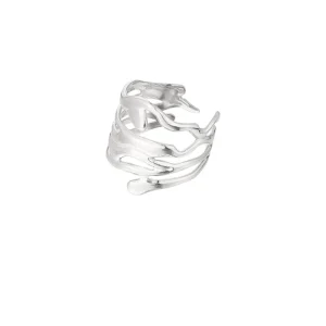FELIA ring, silverfärgad