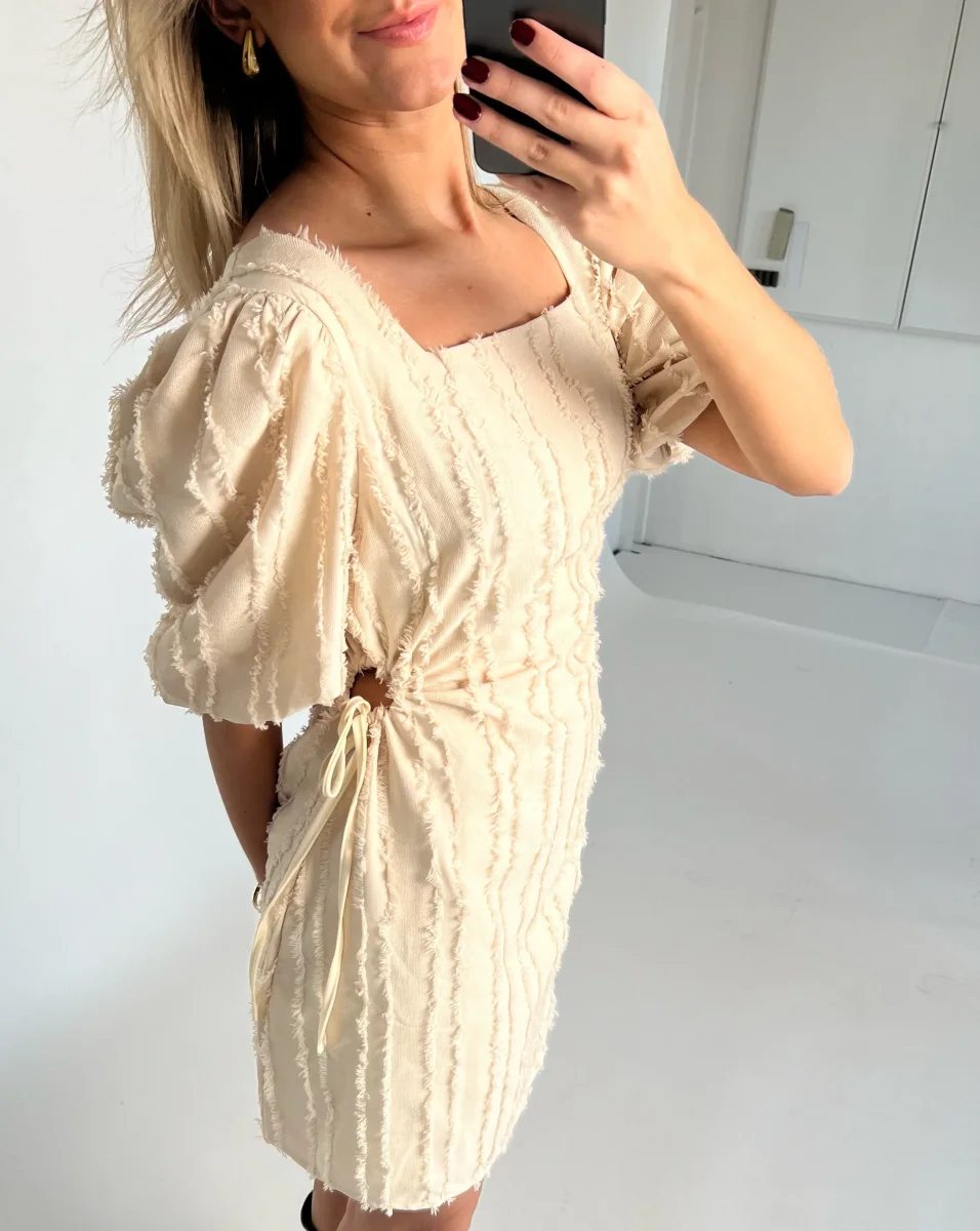GRACELYN klänning, beige