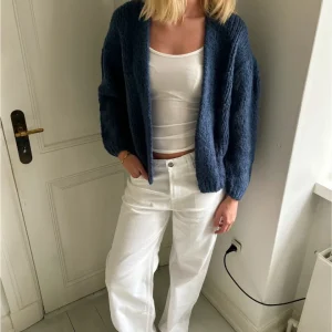 GINA cardigan, dammig blå