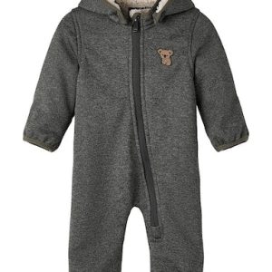 Softshell Overall Vattentät Mada Teddyfoder Enfärgad Grå