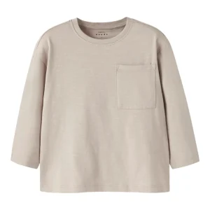 Långärmad Topp Vebbe Enfärgad Beige