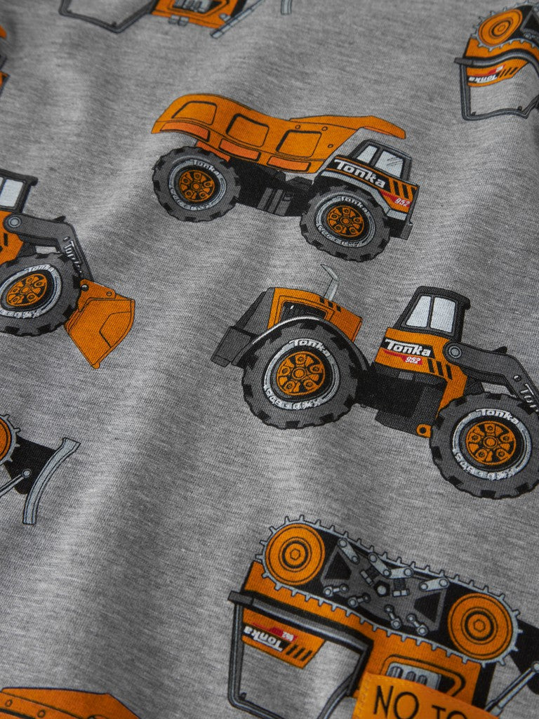 T-shirt Kortärmad Tonka Bilar Fordon Jimmy Grå - Bild 3