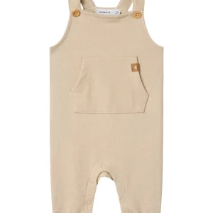 Hängselbyxa Loop Enfärgad Beige
