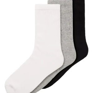 Strumpor 3-pack Sport Enfärgade Svart/Grå/Vit