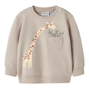 Sweattröja Giraff Hall Beige
