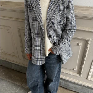 SARAI oversized blazer, grå