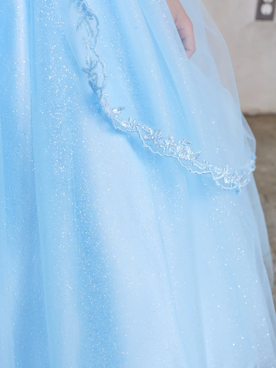 Girl Dress with Metallic Corded Lace Bodice by TIPTOP KIDS - AS7028 - Bild 7