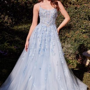 Scoop Neckline Layered Tulle A-Line Gown by Andrea and Leo A1437 - Special Occasion