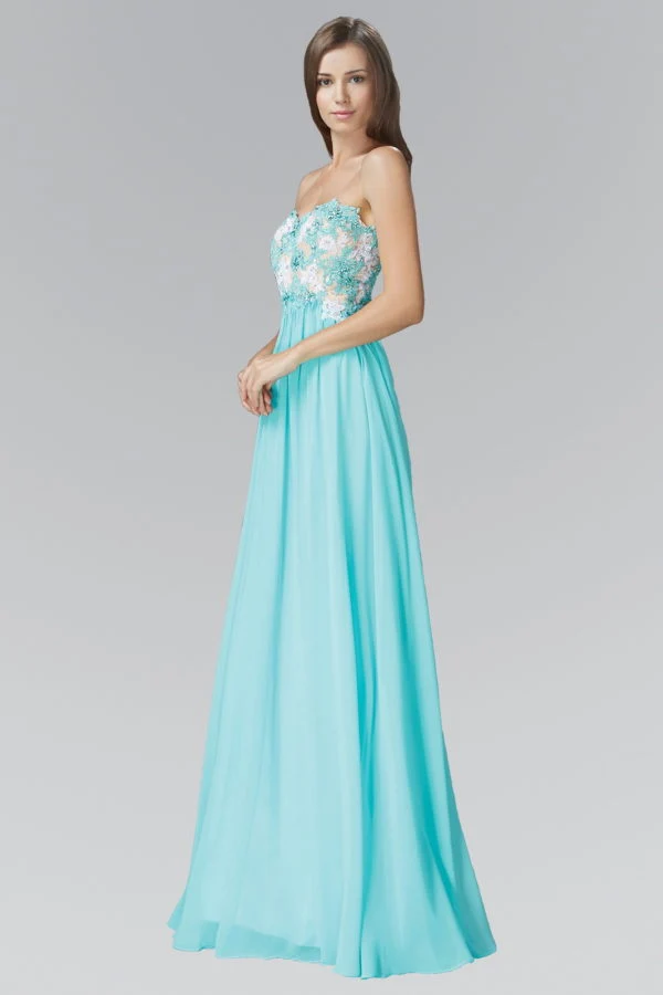 Elizabeth K - GL2050 - Embroidery Strapless Sweetheart Neck Dress - Bild 6