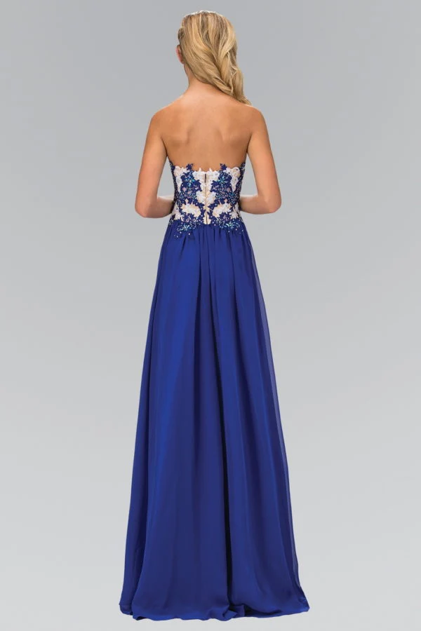 Elizabeth K - GL2050 - Embroidery Strapless Sweetheart Neck Dress - Bild 3