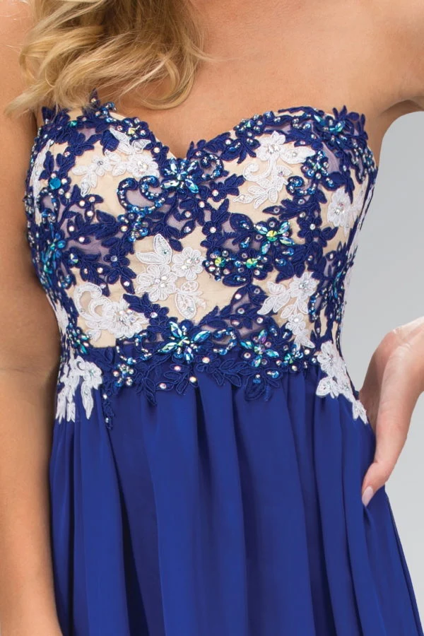 Elizabeth K - GL2050 - Embroidery Strapless Sweetheart Neck Dress - Bild 4