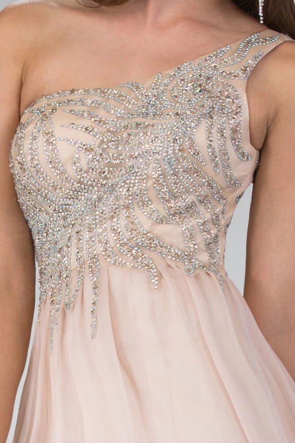 Embellished One Shoulder A-Line Dress by Elizabeth K - GL2094 - Bild 6