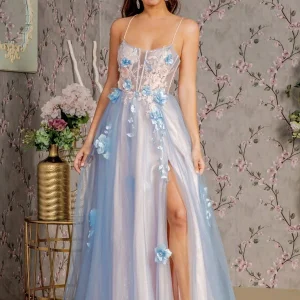 Embroidery Glitter A-Line Women Formal Dress by GLS by Gloria - GL3250 - Special Occasion/Curves