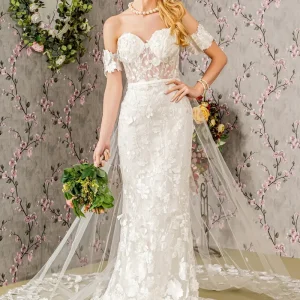 Embroidery Sweetheart Mermaid Women Bridal Dress by GLS by Gloria - GL3424 - Special Occasion/Curves
