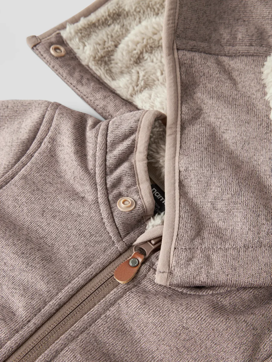 Softshell Overall Vattentät Mada Teddyfoder Enfärgad Beige - Bild 3