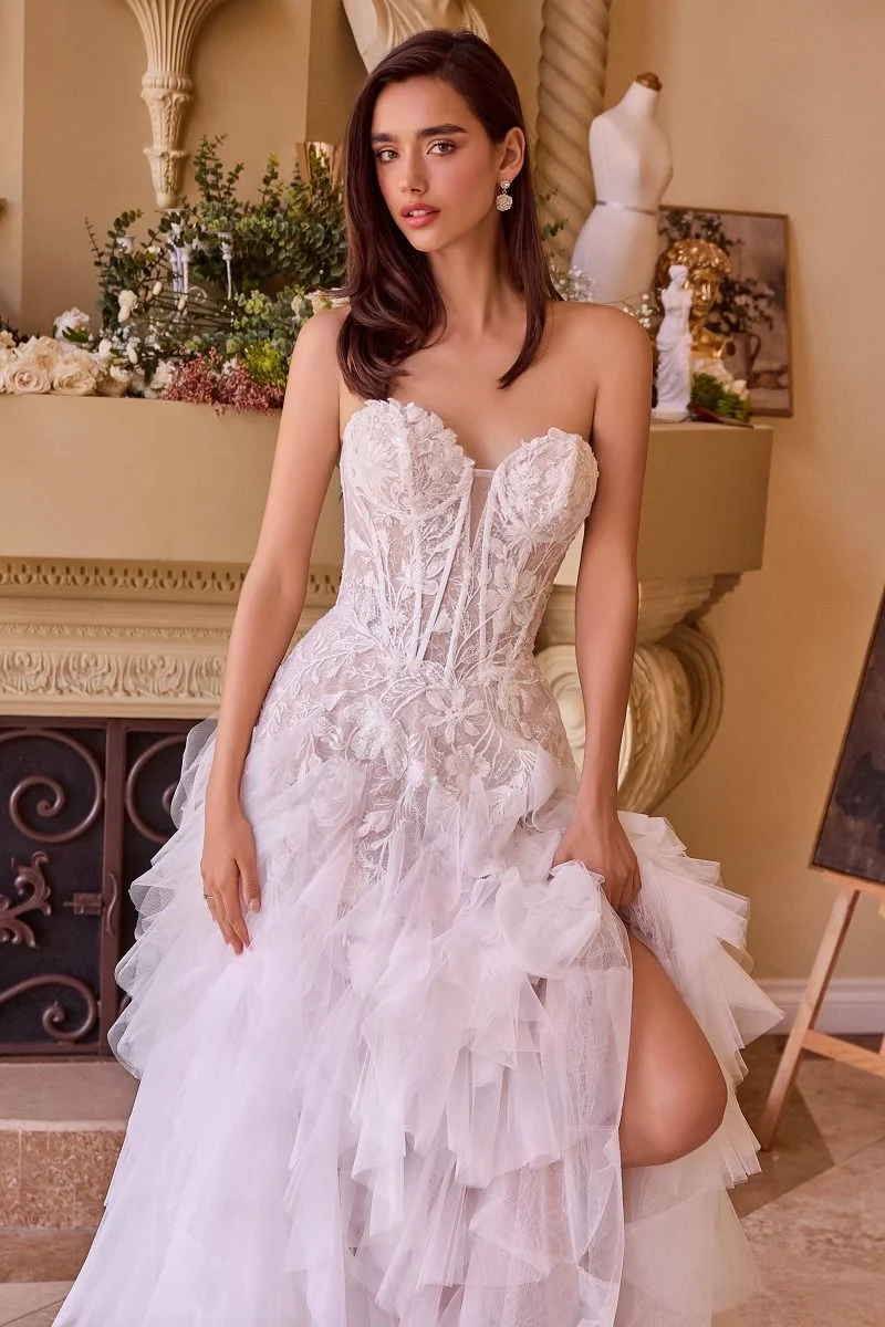 Strapless Sweetheart Neckline Bridal Gown by Andrea & Leo Couture - WL016 - Bild 4