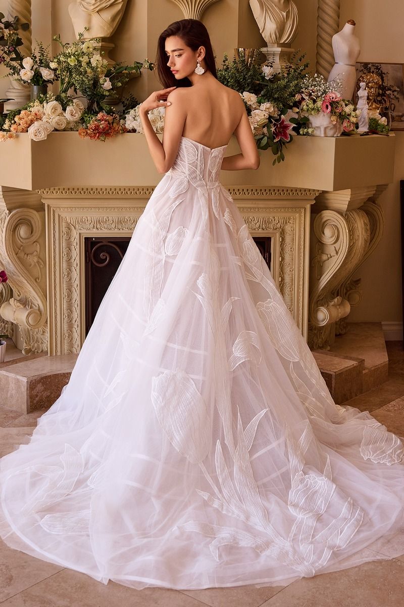 Strapless Deep Sweetheart Neckline Bridal Gown by Andrea and Leo WL043 - Special Occasion/Curves - Bild 8